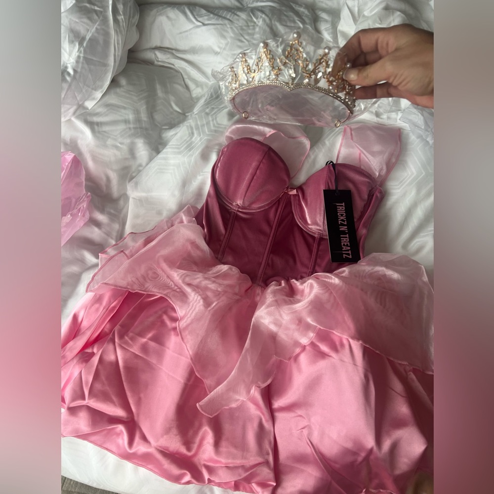 Princess costume sleeping beauty halloween costume princess Barbie without tiara